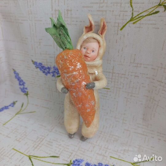 Ватные елочные игрушки