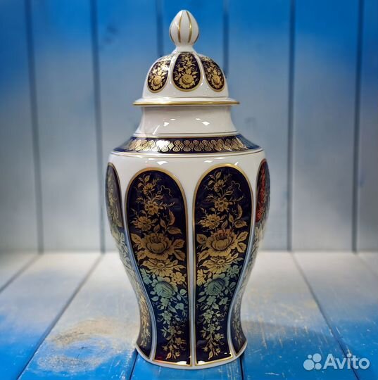 Ваза каминная с крышкой Lindner Kueps Bavaria, ГДР