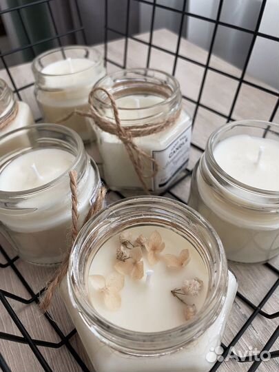 Свечи соевый и кокосовый воск