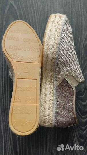 Эспадрильи женские Espadrilles, р-р 39