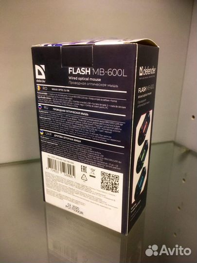 Мышь 1200DPI USB проводная игровая Defender Flash