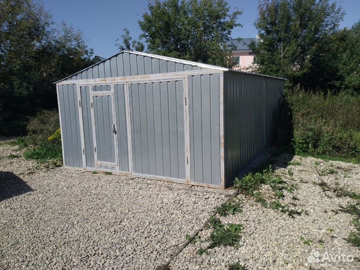Оцинкованный разборный гараж. Бесплатная доставка