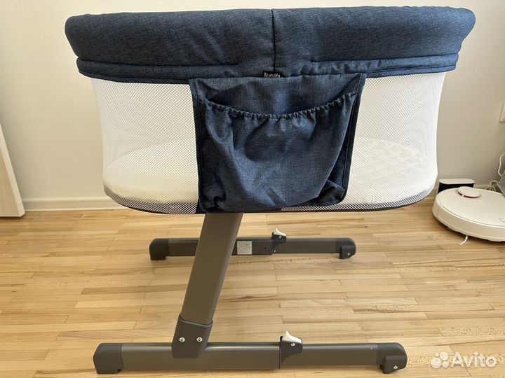 Детская кроватка /люлька Nuovita (Темно-синий лён)