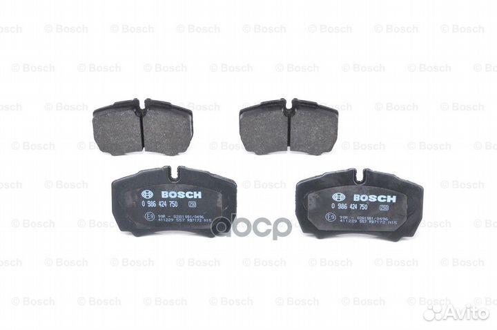 0 986 424 750 колодки дисковые задние Ford Tra