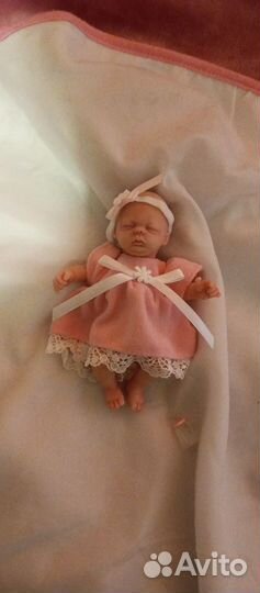 Кукла реборн полностью силиконовая mini 16см