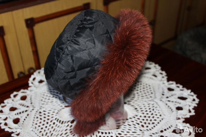 Шапка меховая песцовая женская