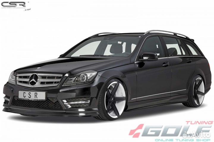 Mercedes W204 07-15 Накладки на пороги