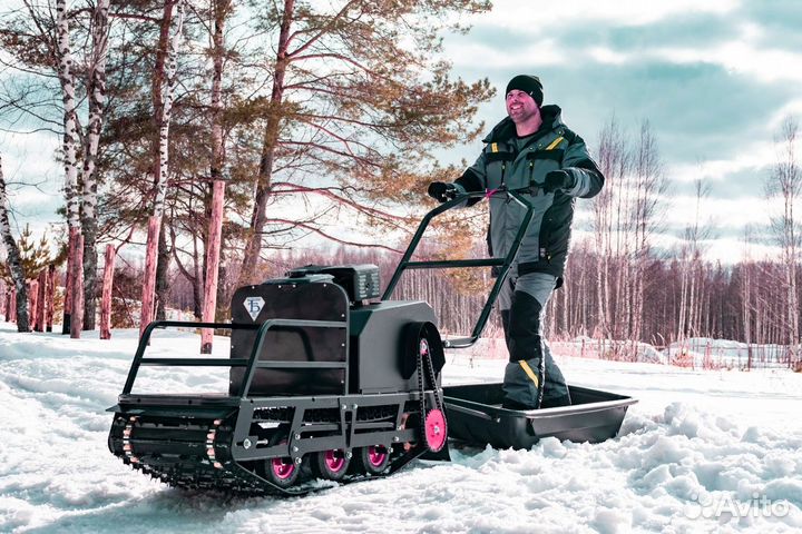 Мотобуксировщик Бурлак М2 LRK 15 л.с