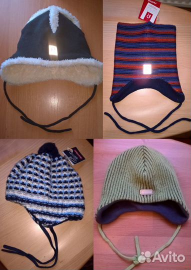Новые зимние шапки на флисе 46 48 50 Рейма