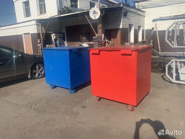 Контейнер для мусора металлический 0,75 м3