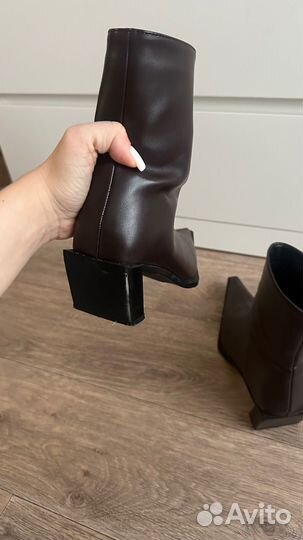 Полусапоги женские коричневые 39