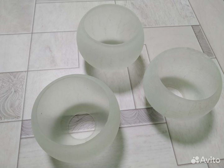 Плафоны для Люстры Стеклянные 2 штуки