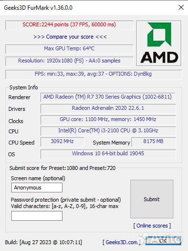 AMD Radeon R7 370 4gb