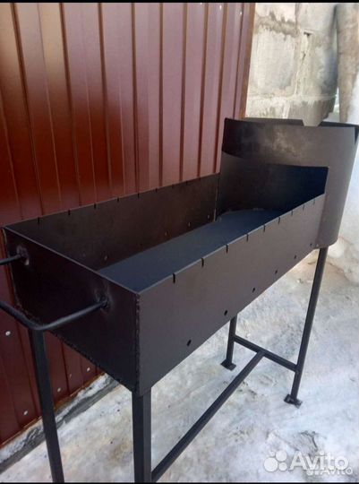 Мангал с печью под казан