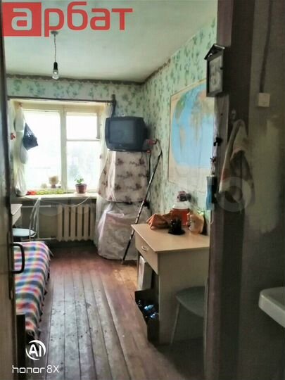 Комната 18 м² в 1-к., 3/4 эт.