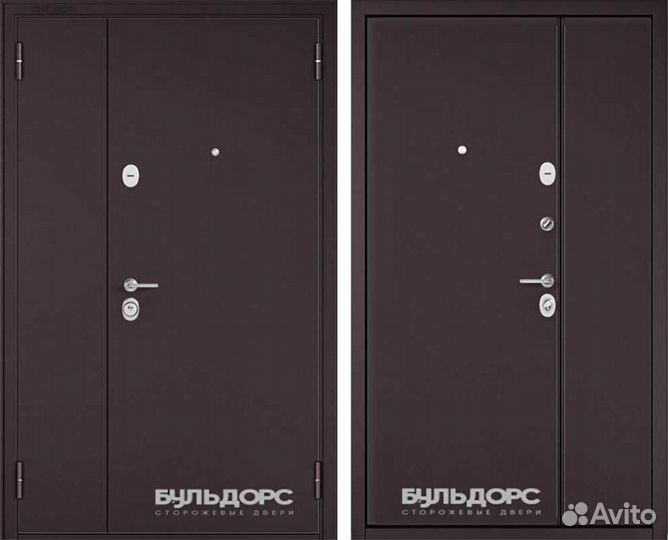 Дверь входная Бульдорс mega двухстворчатые Металл