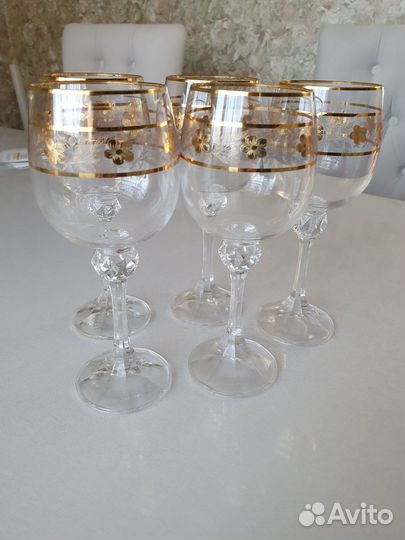Хрустальные бокалы для шампанского