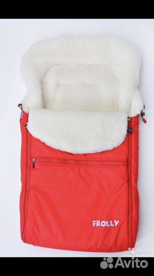 Зимний конверт в коляску на овчине