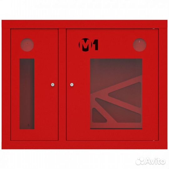 Шкаф пожарный для одного рукава и огнетушителя