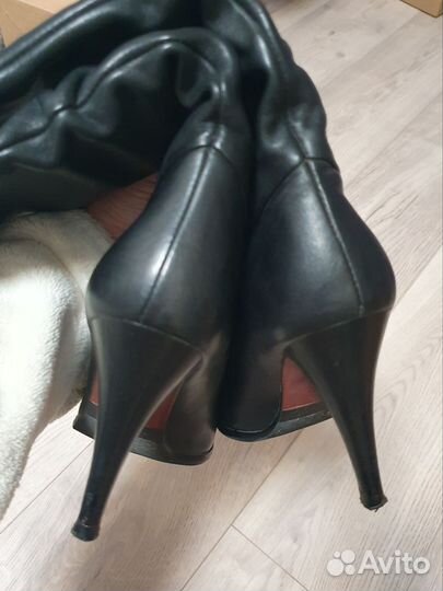 Кожаные сапоги 35р