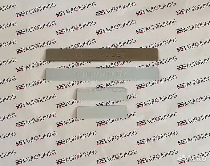 Накладки на пороги Chevrolet Epica (хром)