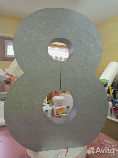 Фигуры, буквы, цифры из пенопласта