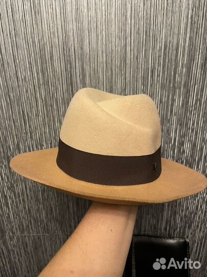 Шляпка осень/ зима с большими полями, 100% шерсть