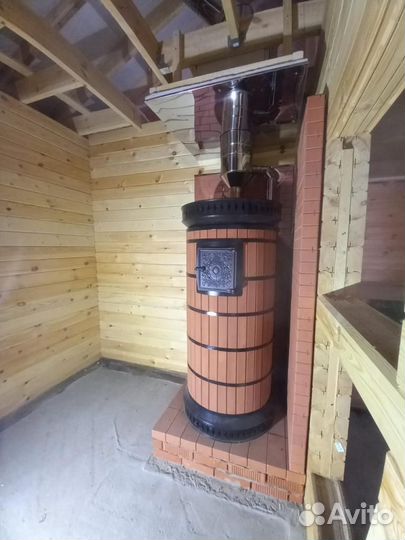 Кирпичная печь для бани