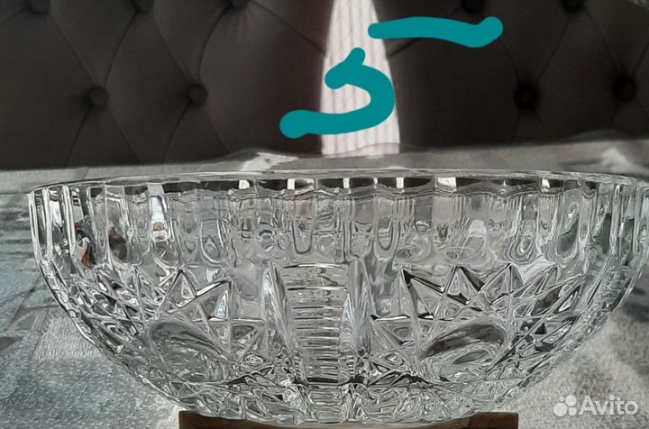 Ваза хрустальная