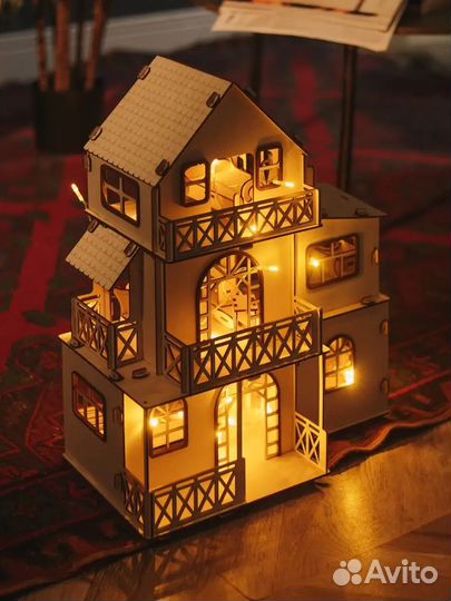 Кукольный домик с мебелью новый