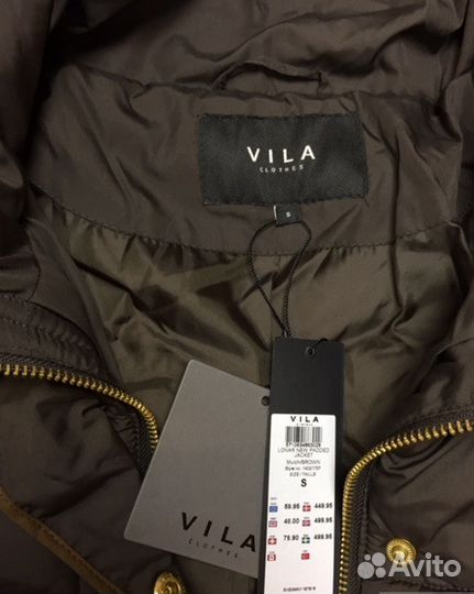 Куртка демисезонная, vila, размер S (на XS) новая