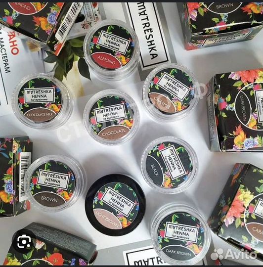 Хна Matreshka для бровей в капсулах