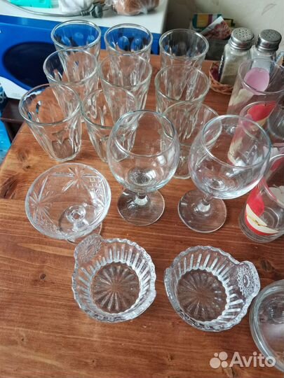 Бокалы фужеры рюмки