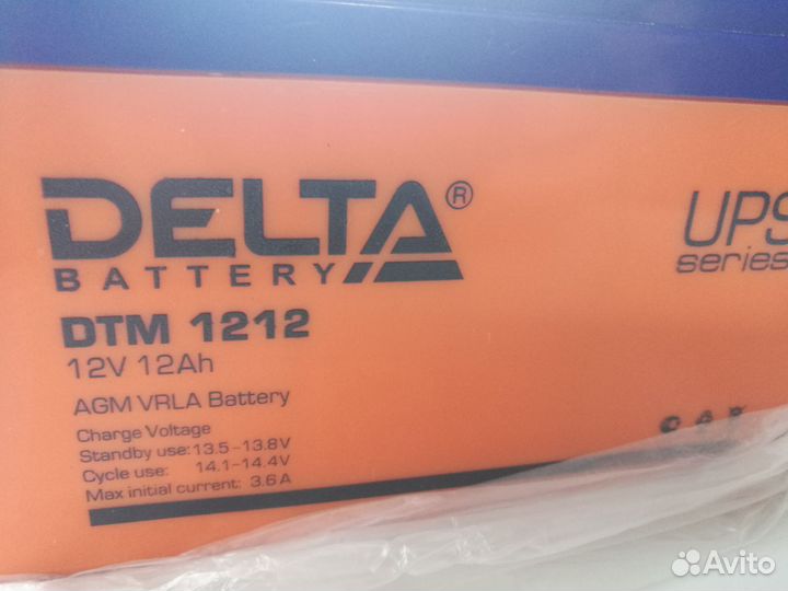 Аккумуляторная батарея Delta (DTM 1212)