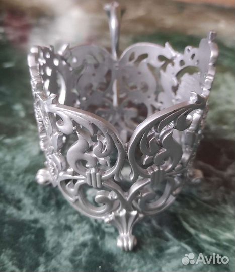 Подстаканник металлический с надписью и гербом