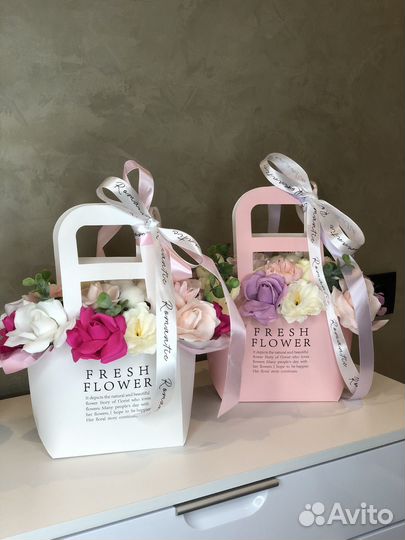 Букет из мыльных роз