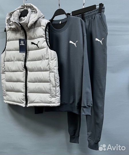 Мужской спортивный костюм Puma тройка