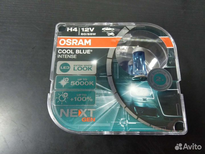 Автолампы osram H4 60/55 Вт 5000к
