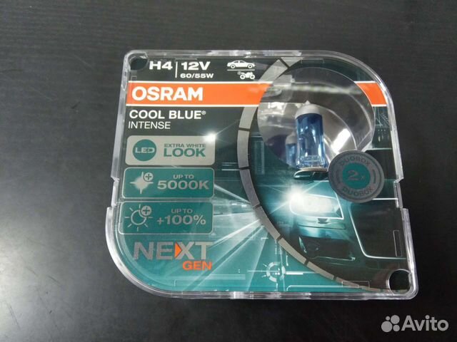 Автолампы osram H4 60/55 Вт 5000к