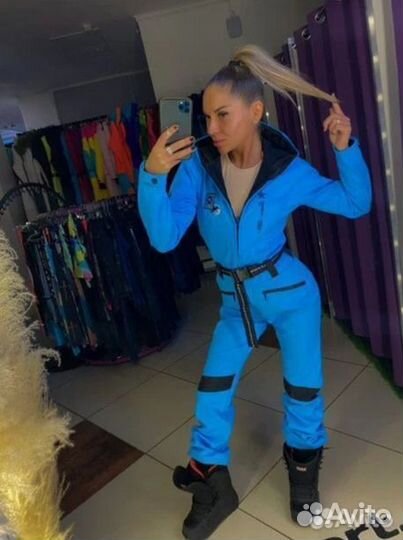 Комбинезон сноубордический синий