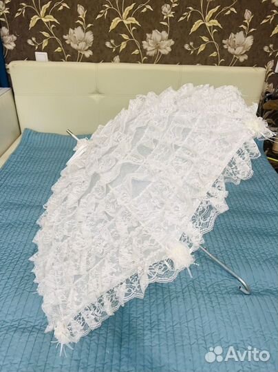 Свадебный зонт, белый зонт