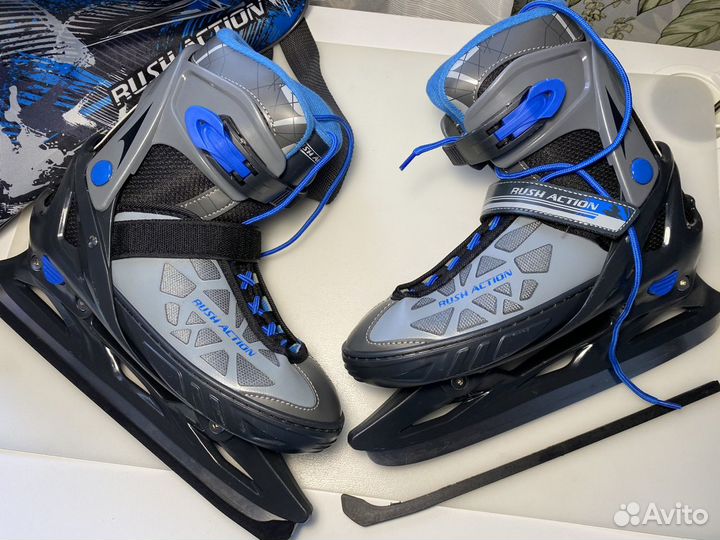 Ролики и Коньки 2 в 1, раздвижные размер 40-43