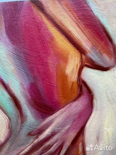 Картина маслом женская фигура ню