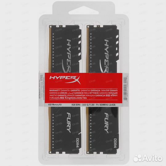 DDR4 Оперативная память HyperX 8GB(4x2) 3000 мгц