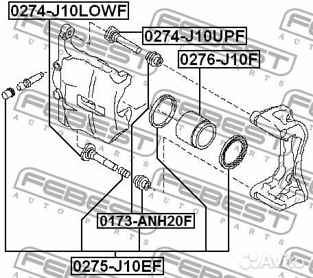 Втулка направляющая суппорта nissan qashqai/X-trai