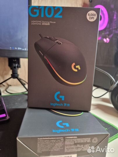 Игровая мышь Logitech G102 (Черная)