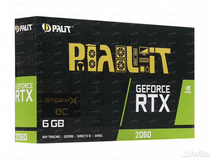 Видеокарта Palit GeForce RTX 2060 StormX 6GB
