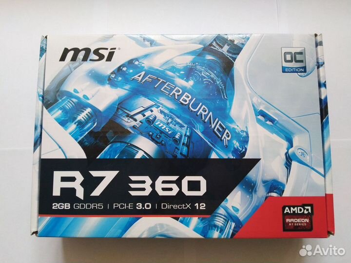 Видеокарта MSI AMD Radeon R7 360 2гб gddr5
