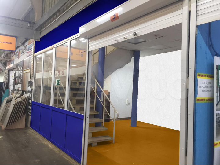 Торговая площадь:1 этаж - 23,3 м²+2 этаж -36,5м²