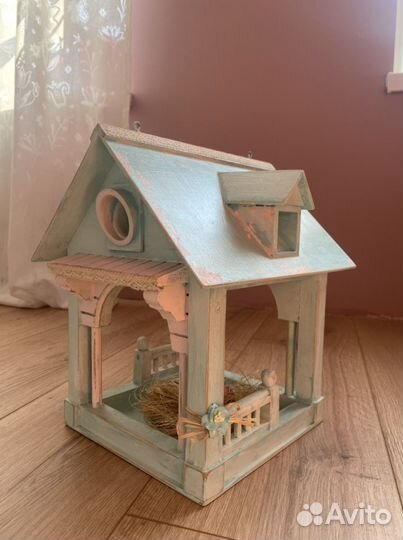 Кормушка скворечник для птиц / декор для дома